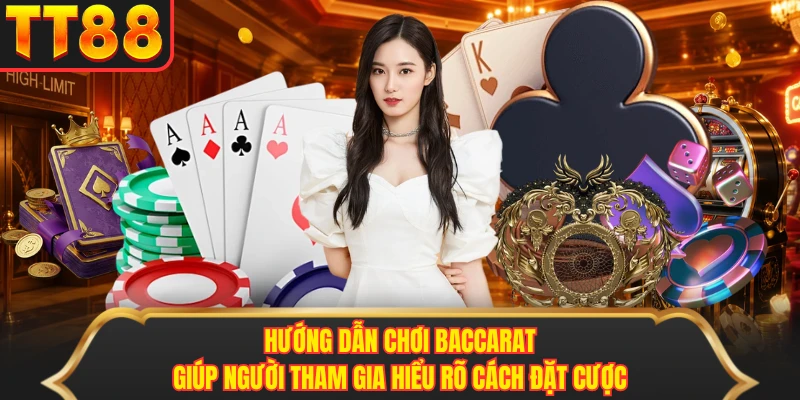 Hướng dẫn chơi Baccarat giúp người tham gia hiểu rõ cách đặt cược