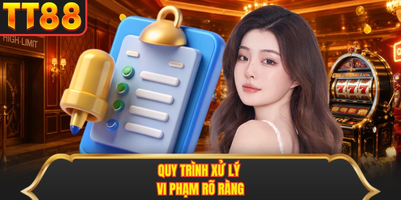 Quy trình xử lý vi phạm rõ ràng