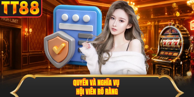 Quyền và nghĩa vụ hội viên rõ ràng